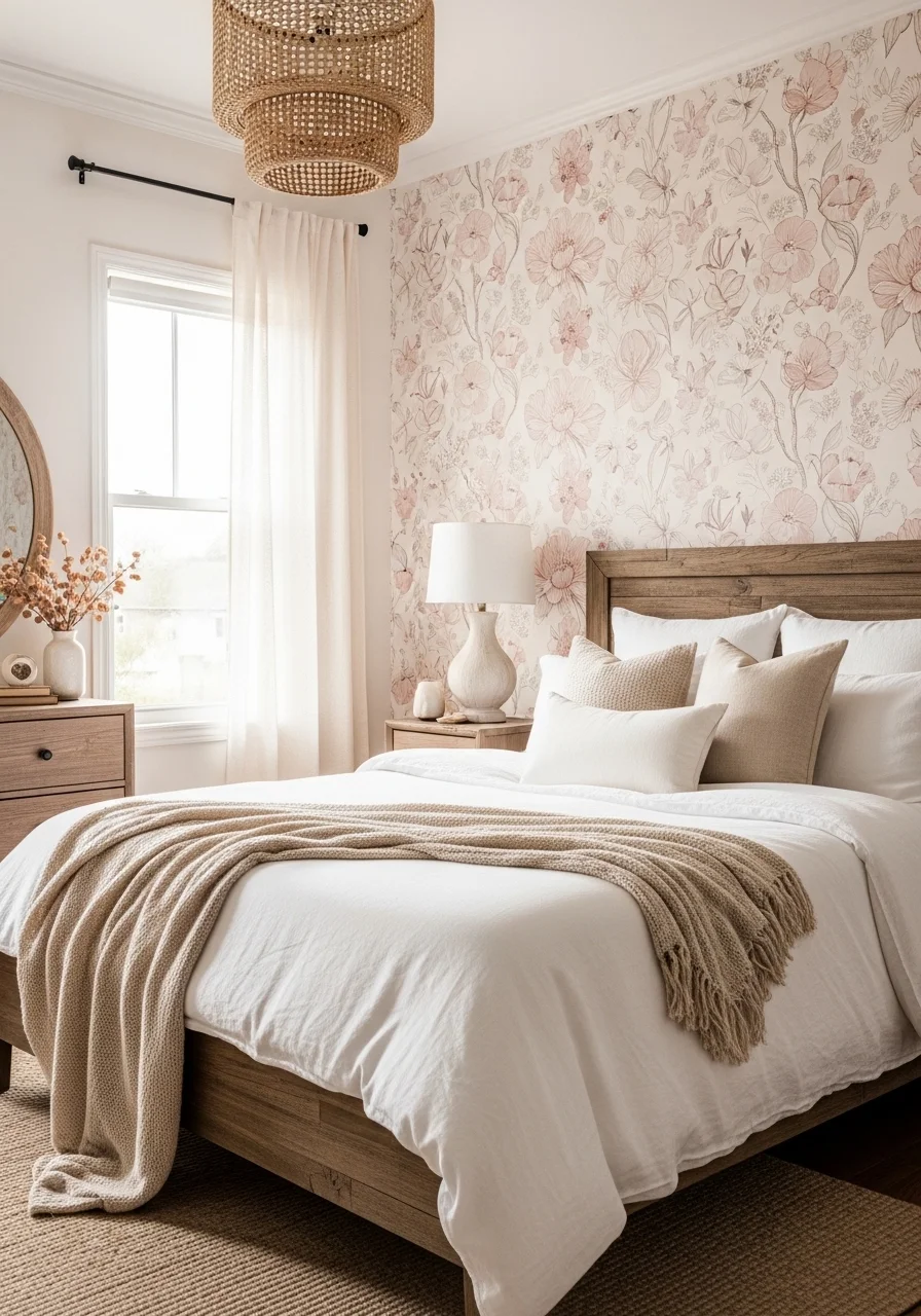 Floral Bedroom Wallpaper