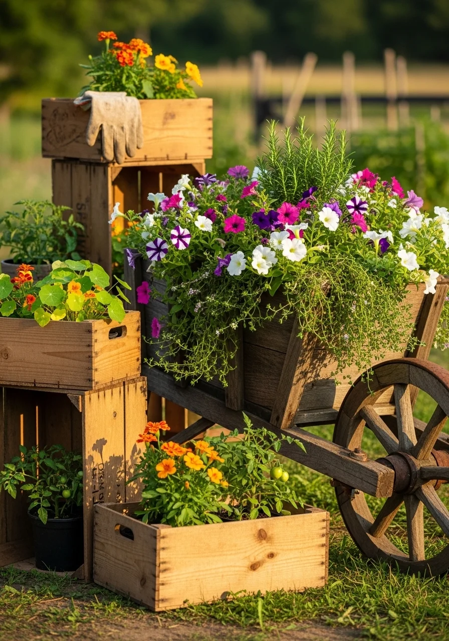 Repurposed Container Planters