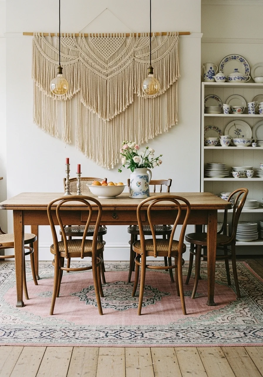 Vintage Boho Dining Room