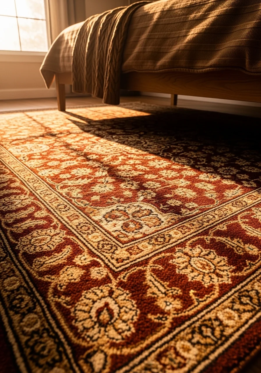Add a Bedroom Rug with Autumn Warmth