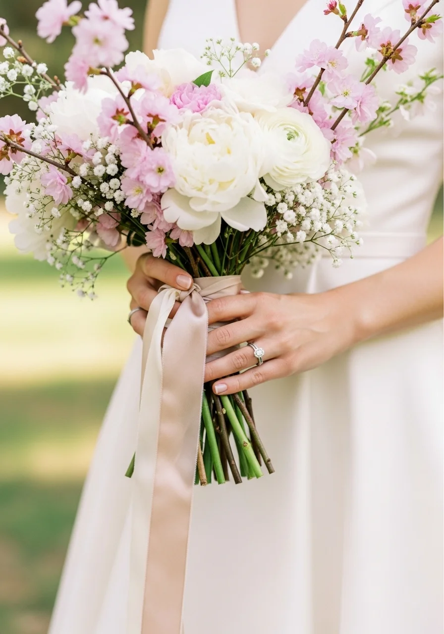 Cherry Blossom Bridal Bouquet