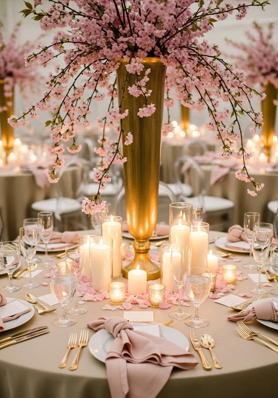 Cherry Blossom Centerpieces