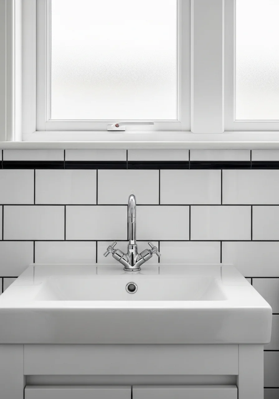 Classic Subway Tile Bathroom Backsplash