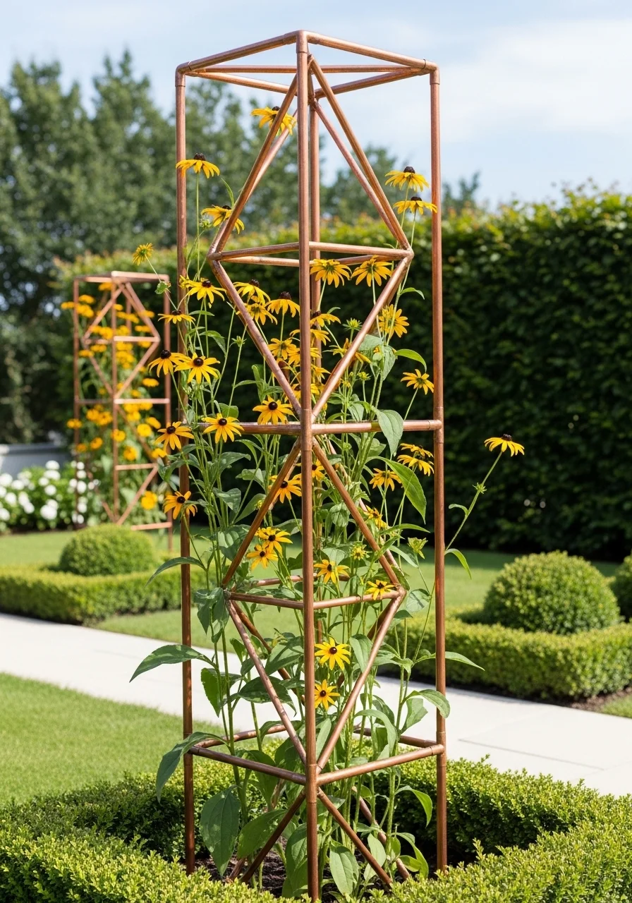 Copper Pipe Trellis