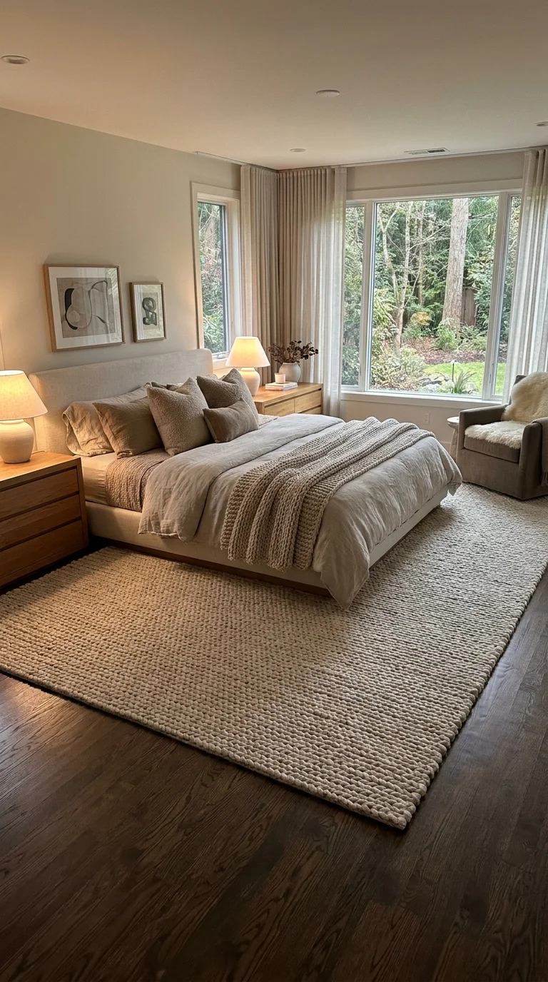 Bring in Soft Texture Through Rugs