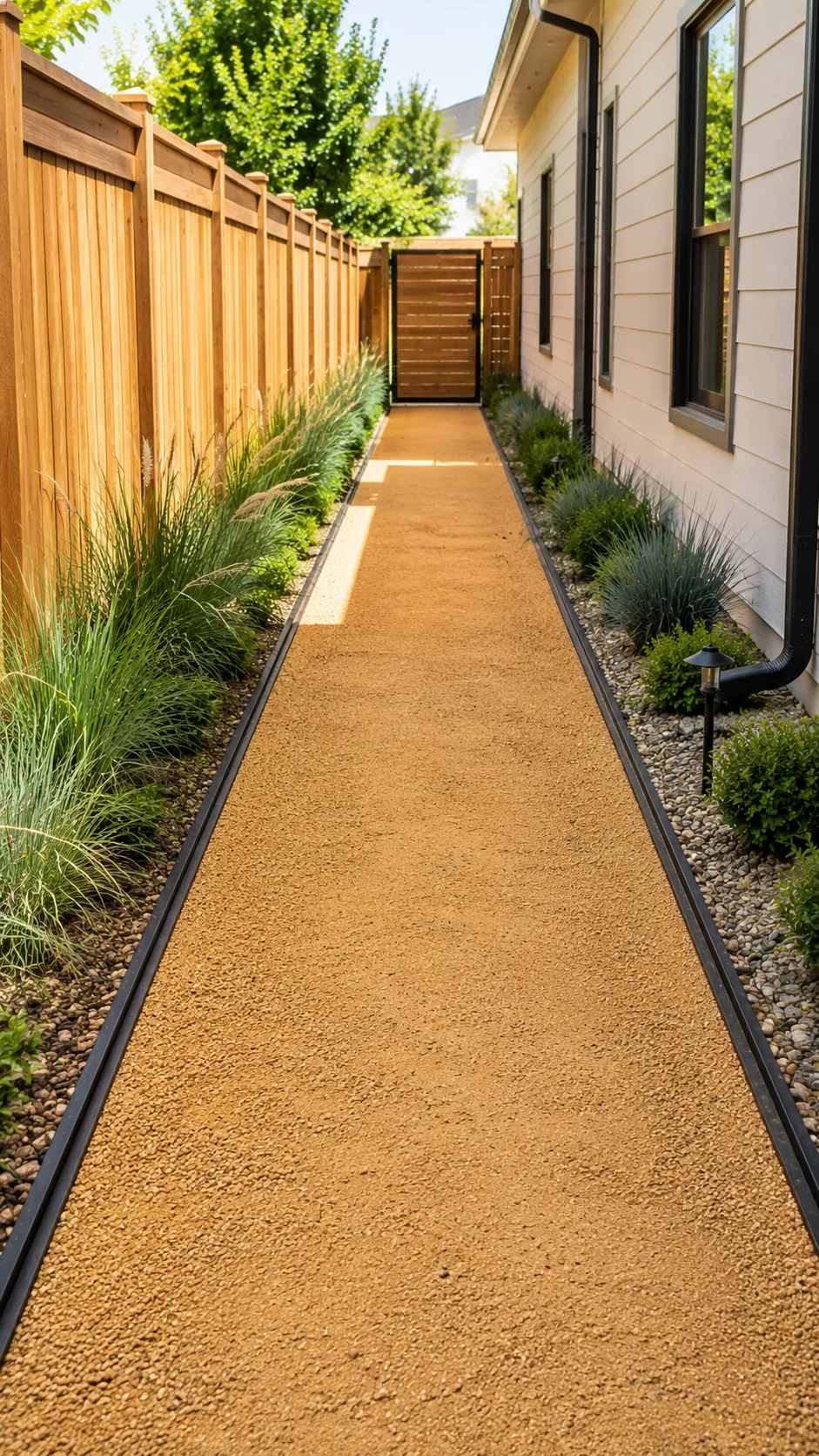 Decomposed Granite with Metal Edging
