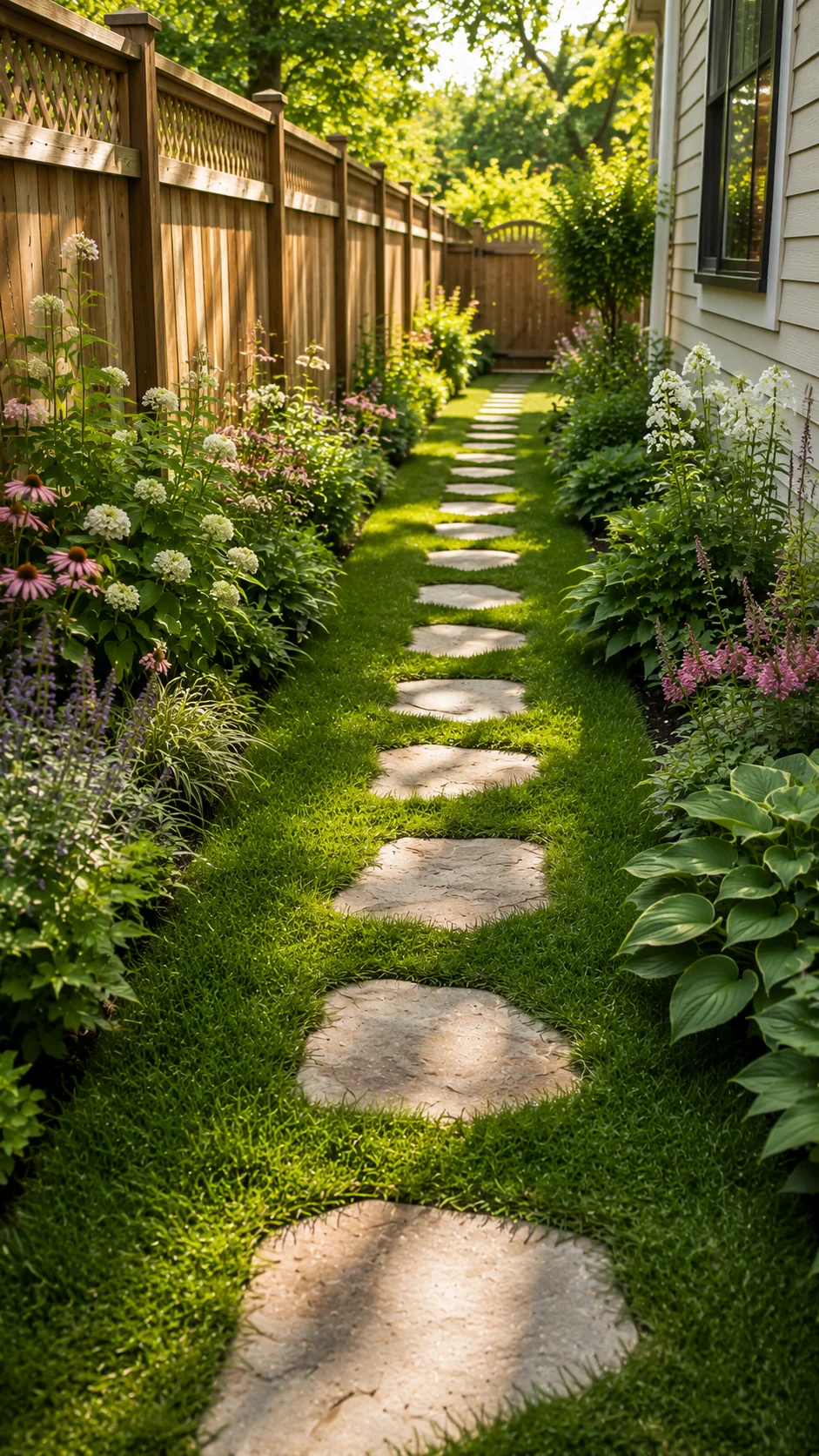 Grass Pathway with Stepping Stone Ribbon