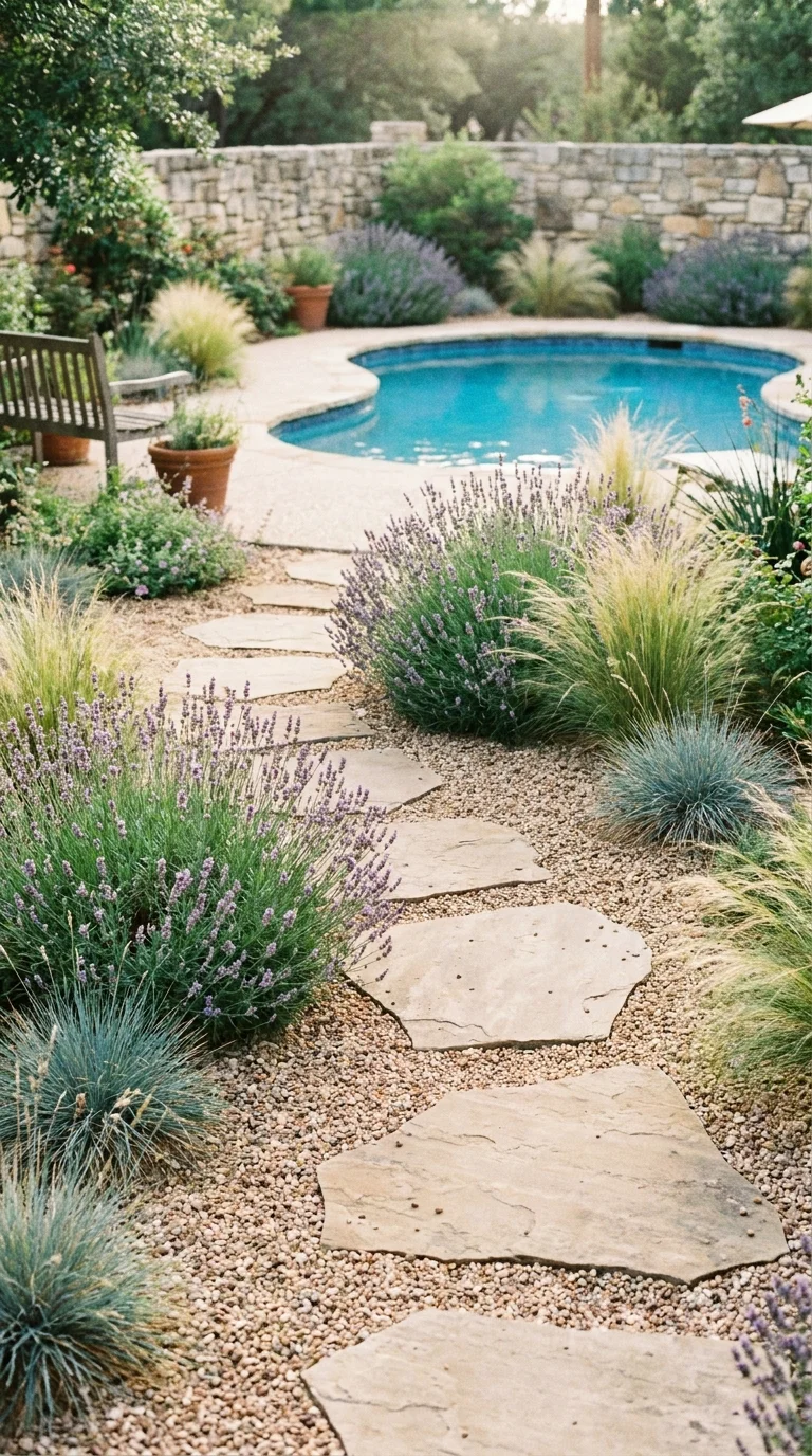 Gravel With Stepping Stones