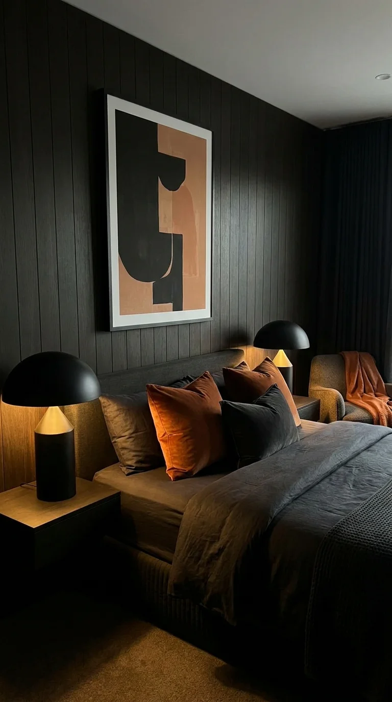 Mix Orange With Black for a Dramatic Luxury Style