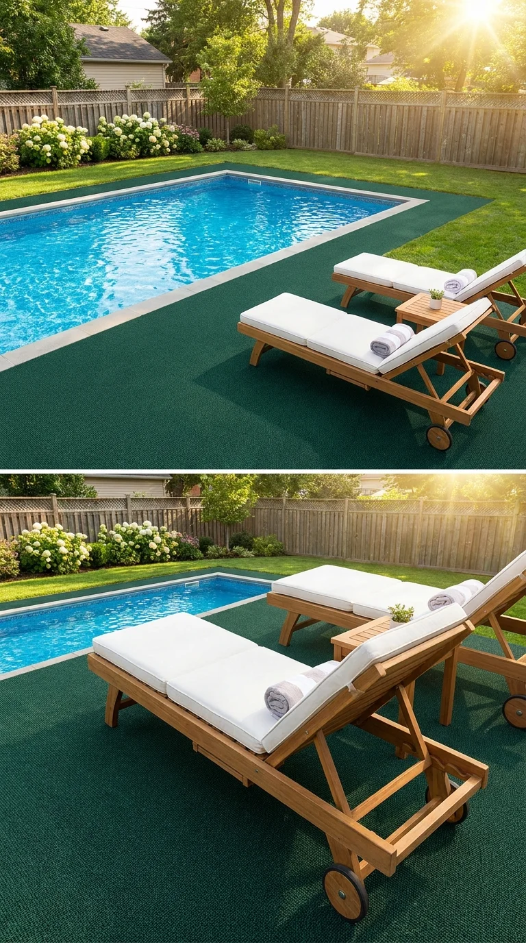 Outdoor Carpet Over a Solid Base
