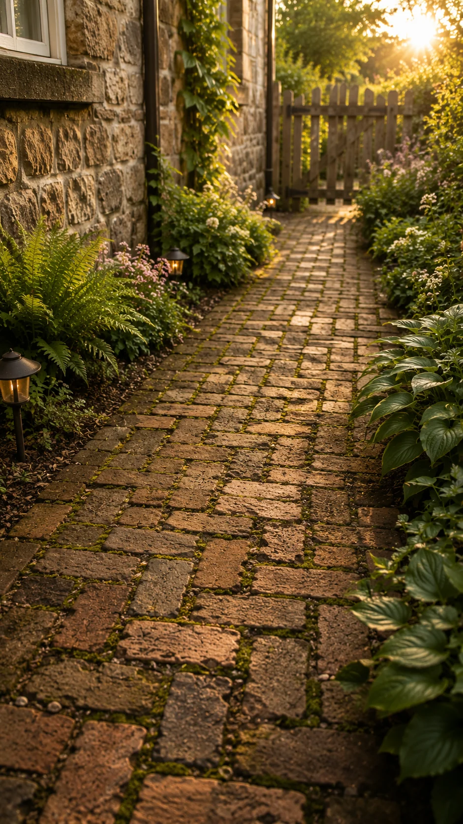 Reclaimed Brick Pathway