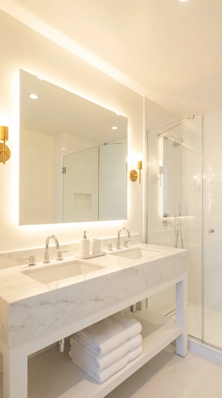 The All-White Luxury Spa Bathroom