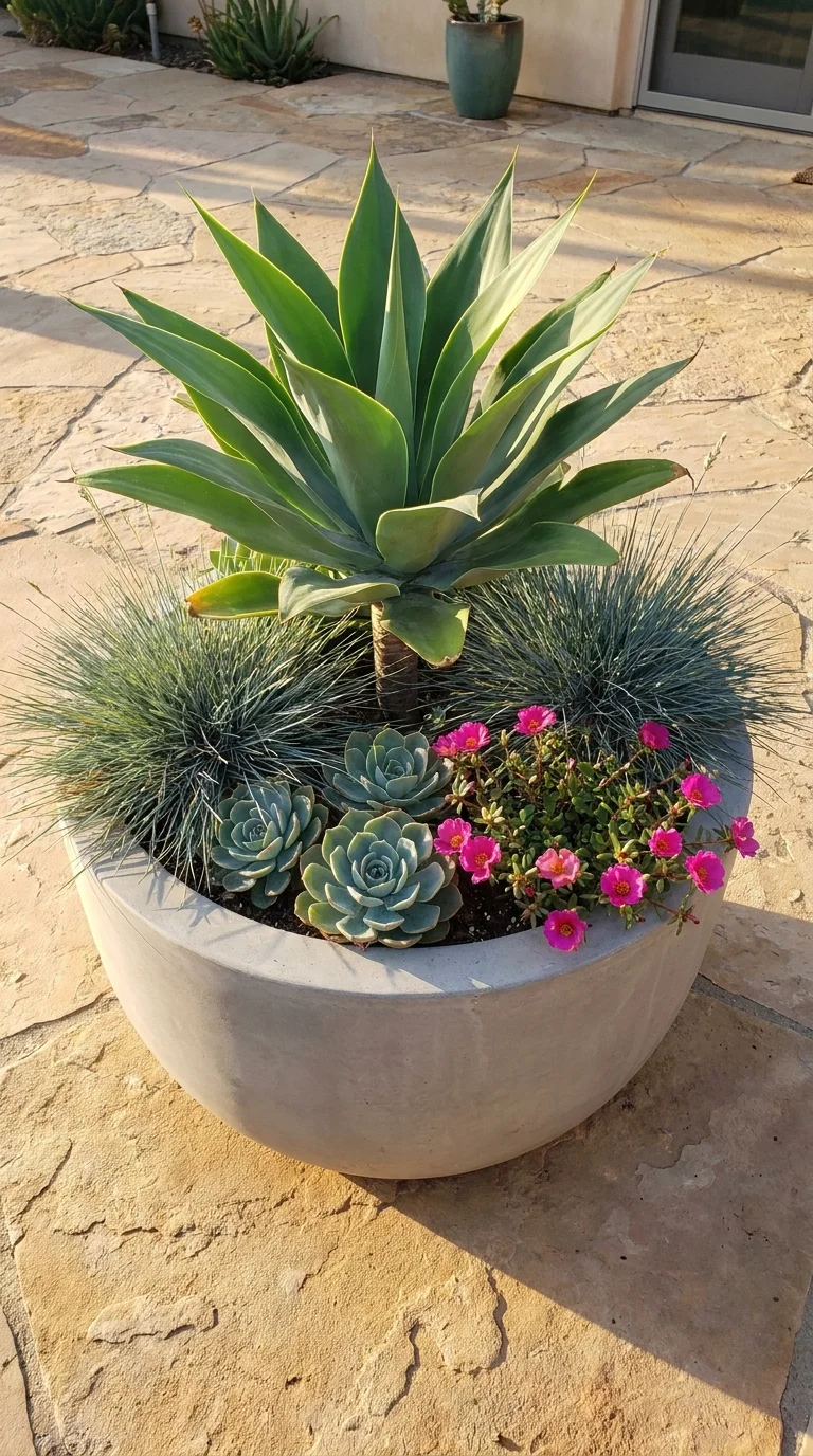 The Drought-Tolerant "Desert Chic" Planter