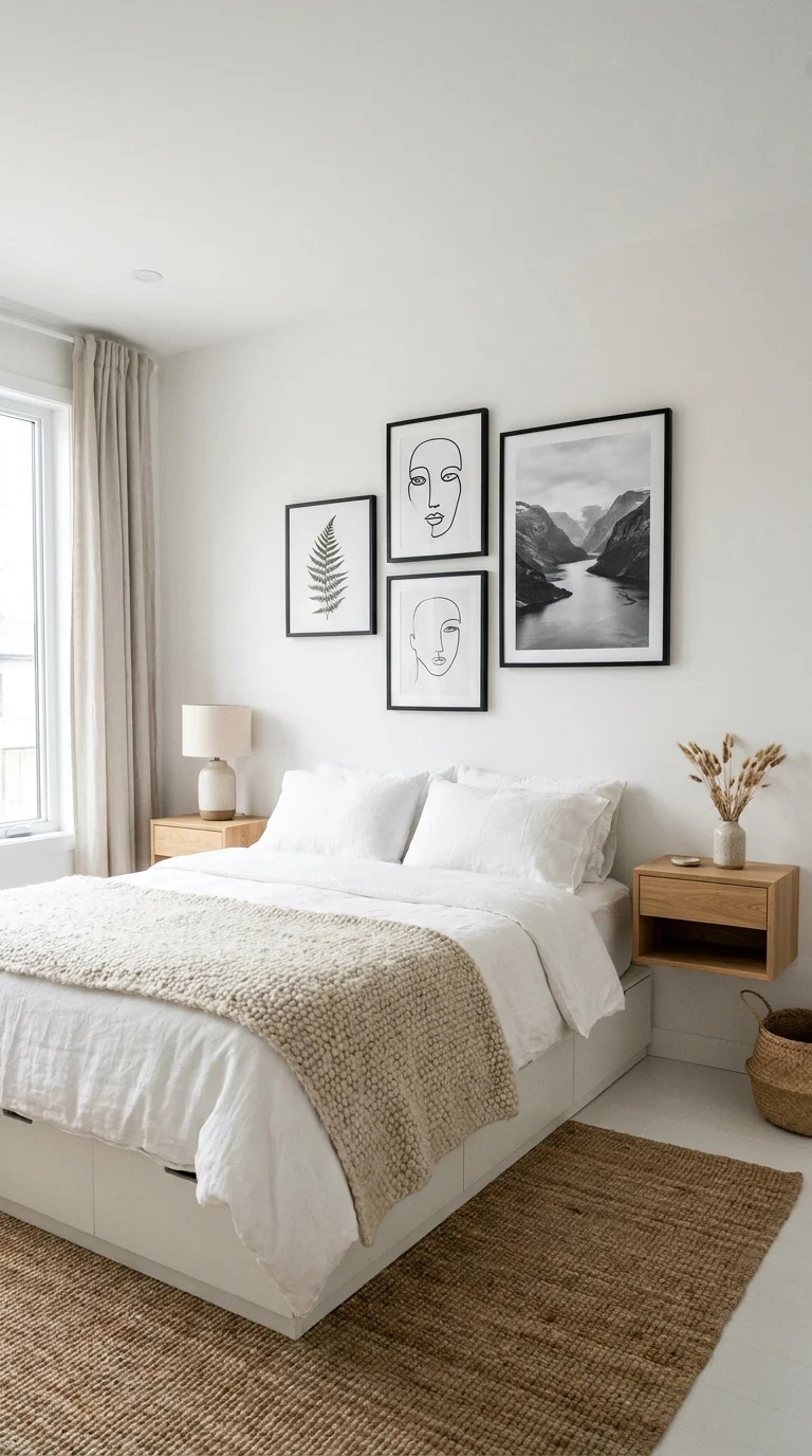 The Scandi Gallery Wall Bedroom