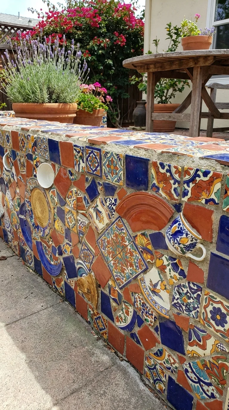 Add a Mosaic or Hand-Painted Tile Feature Wall