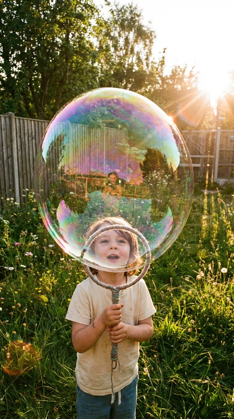 Homemade Bubble Wands and Giant Bubbles