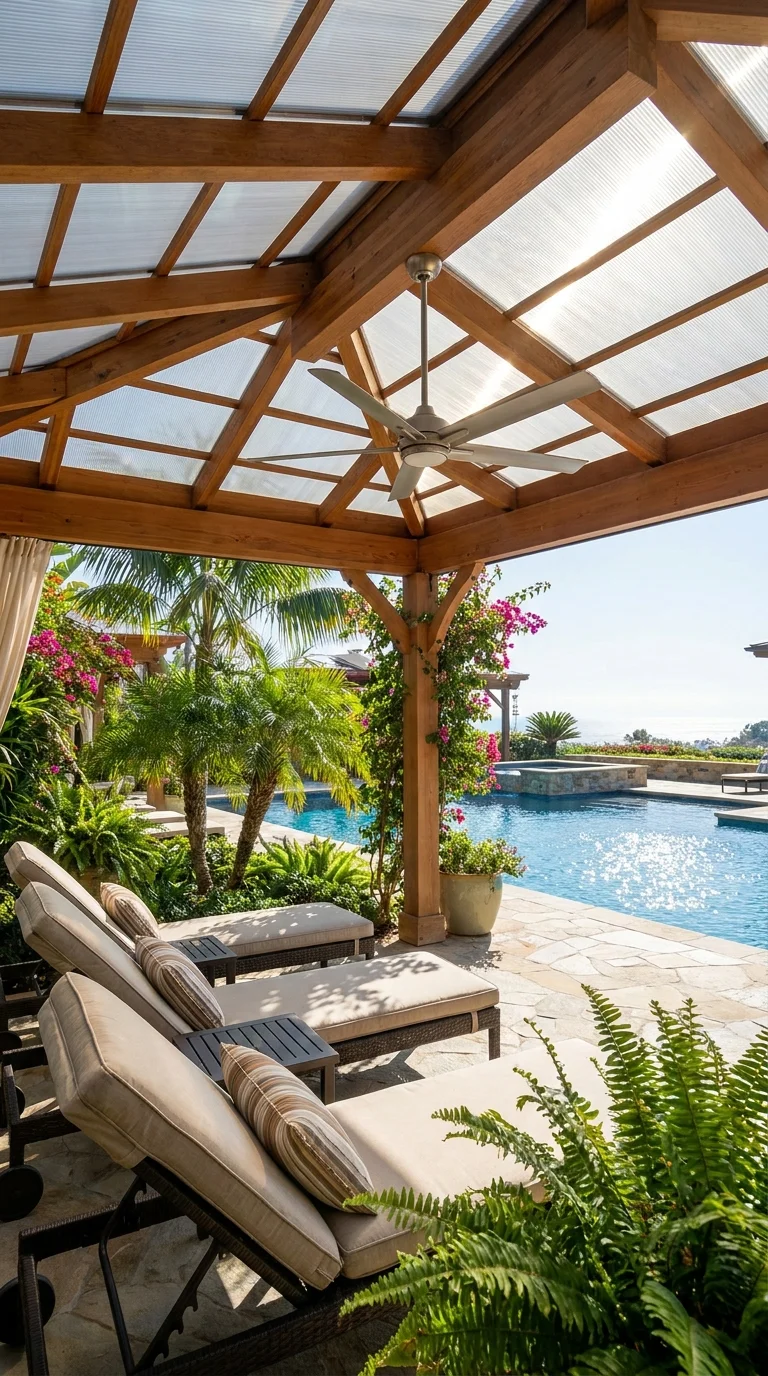 The Poolside Cabana Shade Structure