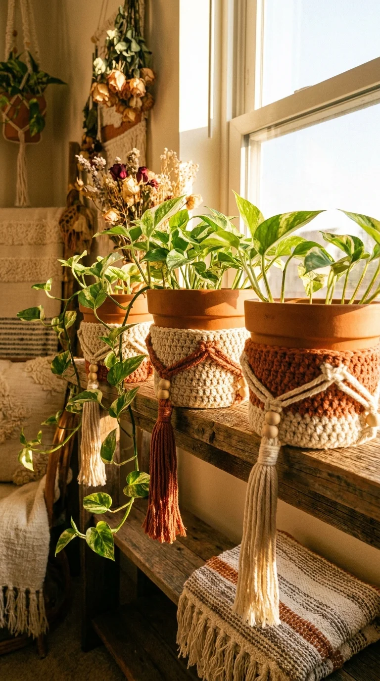 Crochet Plant Pot Holders