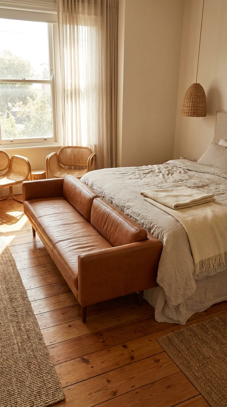 The Leather Bench Sofa
