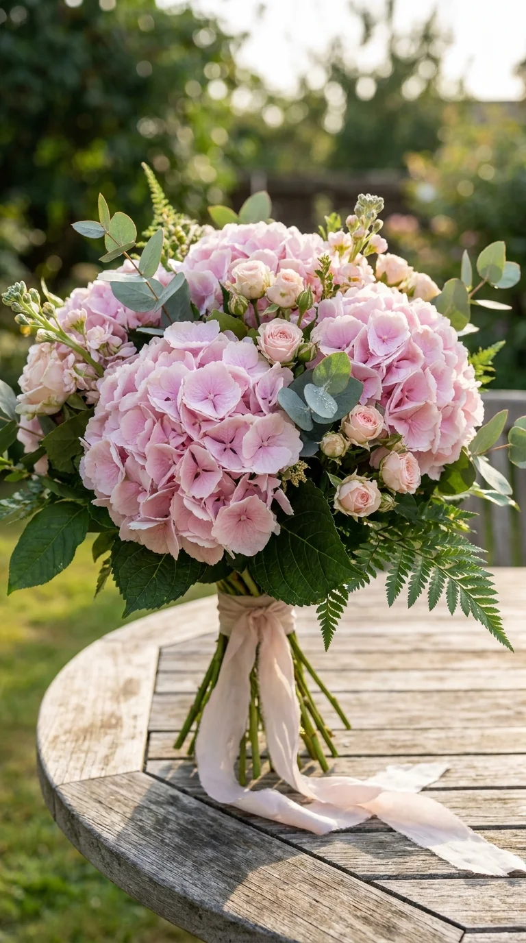 Pink Hydrangeas: Full and Romantic Bouquets