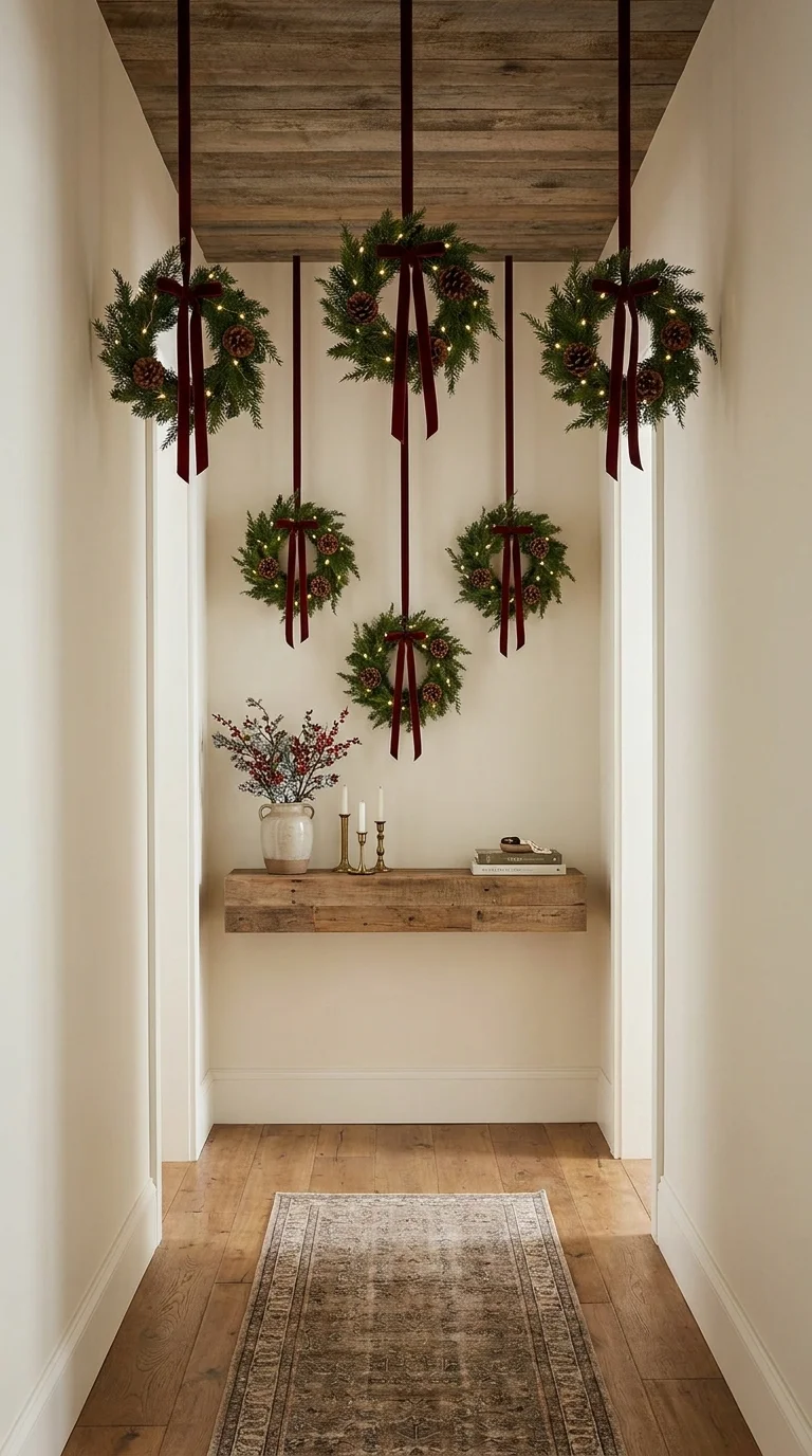 Hang Mini Christmas Wreaths